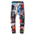Men's Multicolor Patchwork Jeans Streetwear Jeans Straight Pants